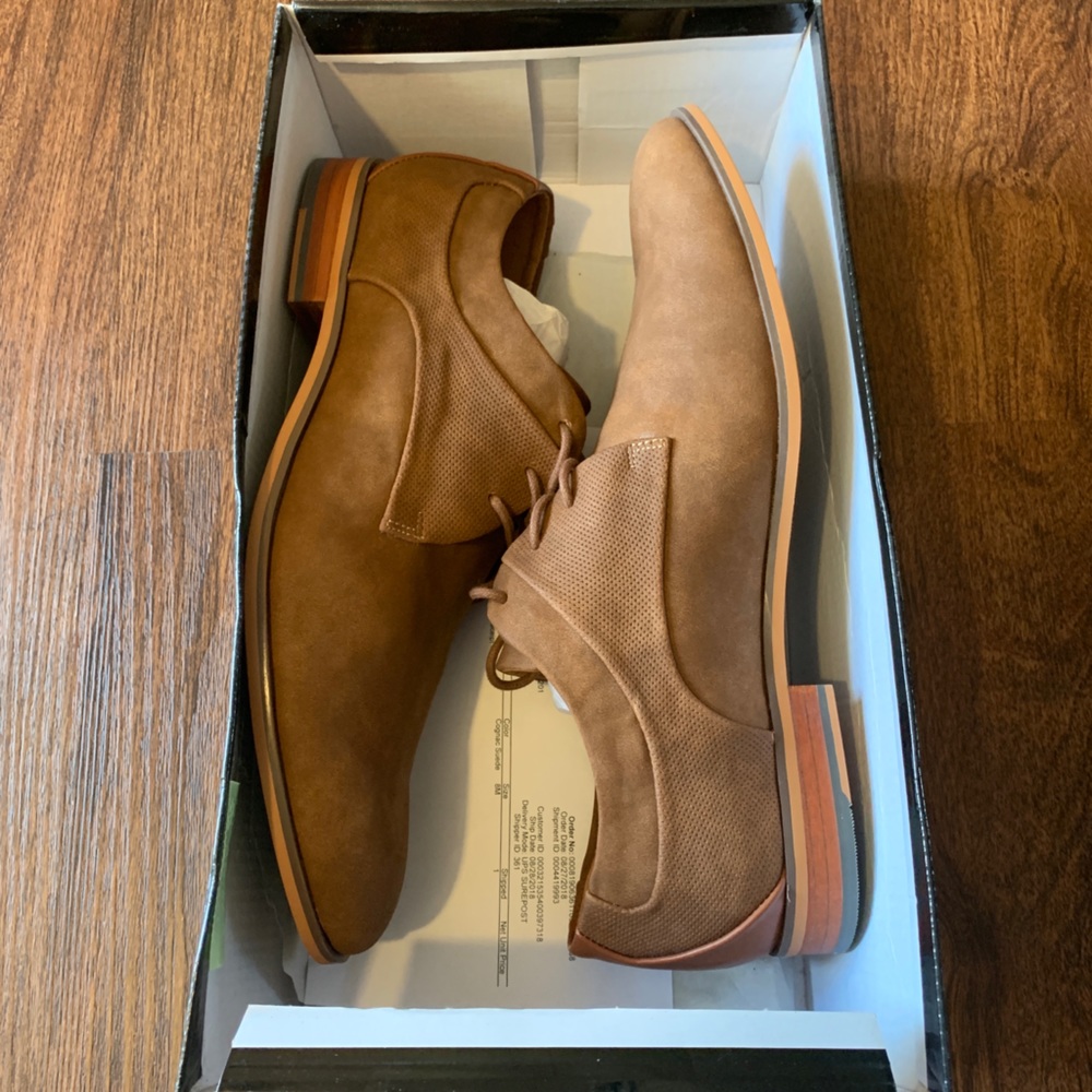 New Steve Madden M-Dillon Cognac Sui Size 8